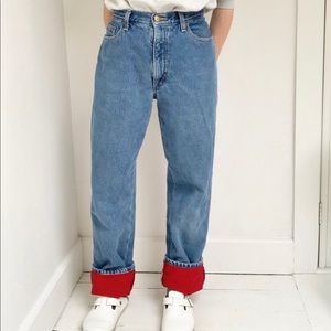 Vintage LL Bean Fleeced-lined Denim